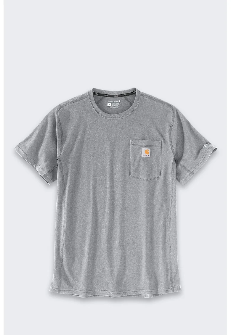 Tricou  Force, gri melanj, material respirabil, croiala lejera, set de tehnologie FastDry