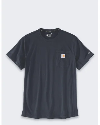 Tricou barbati  Force, material respirabil, cu buzunar, Bleumarin