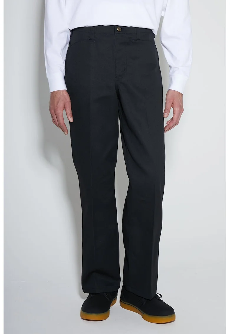 Pantaloni barbati  croiala conica, bumbac/poliester, 65987, Negru