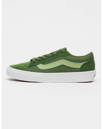 Pantofi sport Vero LS low-cut cu segmente de piele intoarsa, Verde pal/Verde feriga