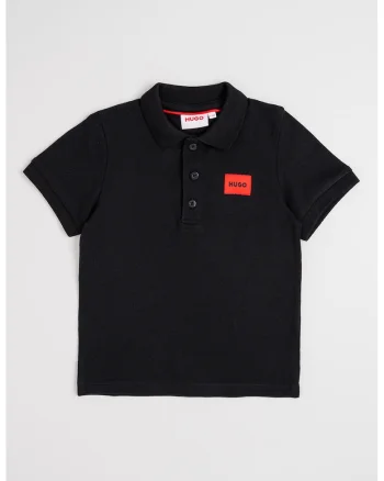 Tricou polo din material pique cu logo, Rosu/Negru