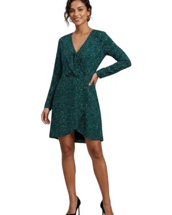 Rochie cu aspect petrecut Henriette,