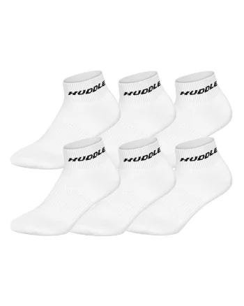 Set de sosete scurte unisex - 6 perechi, Alb