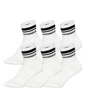 Set de sosete unisex din amestec de bumbac- 6 perechi, Alb
