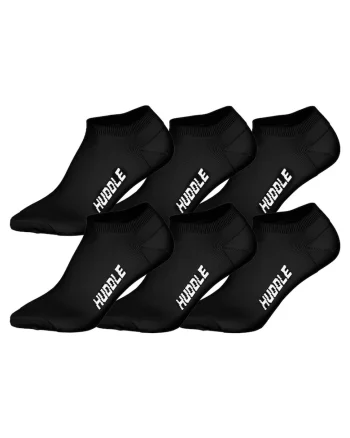 Set de sosete unisex pana la glezna - 6 perechi, Negru