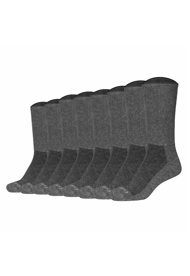 Set de sosete lungi unisex - 8 perechi, Gri inchis