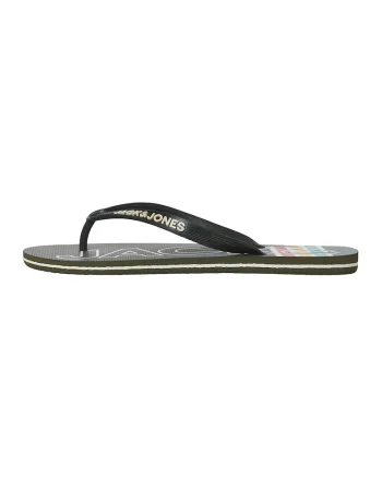 Papuci flip-flop de cauciuc Palm, Verde inchis