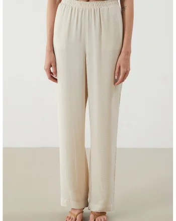 Pantaloni drepti cu buzunare, Bej deschis