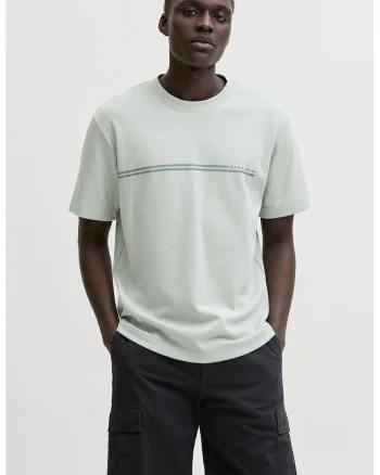 Tricou lejer cu decolteu la baza gatului, Albastru deschis