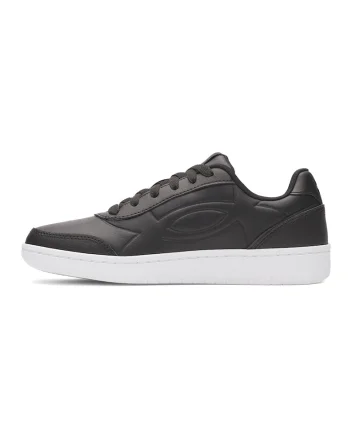 Pantofi sport Tempo din piele si piele ecologica, Negru carbon