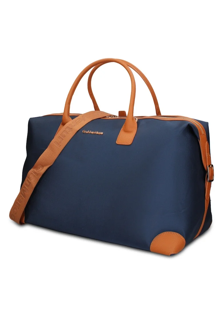 Geanta duffle din piele ecologoca Seraphina Prime, Albastru inchis