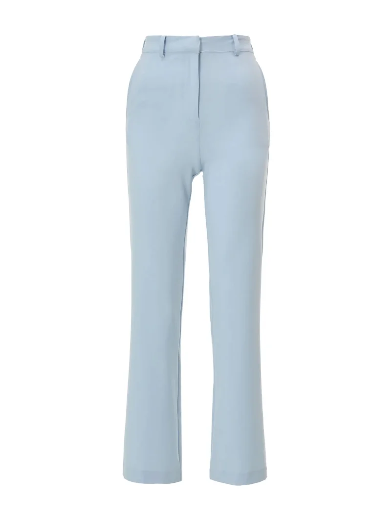 Pantaloni drepți din mix de vâscoză ORSAY bleu - 34