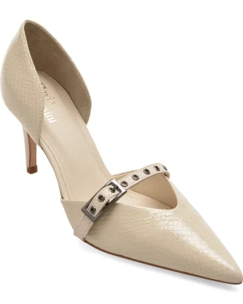 Pantofi eleganti FLAVIA PASSINI albi, 119408F, din piele naturala lacuita