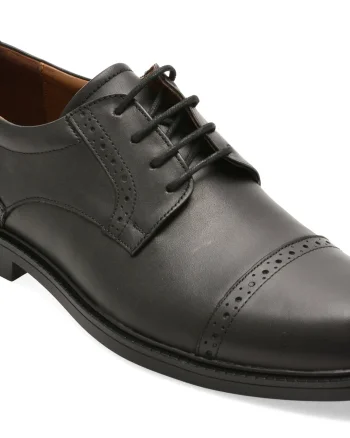Pantofi eleganti BITE THE BULLET negri, RM115, din piele naturala