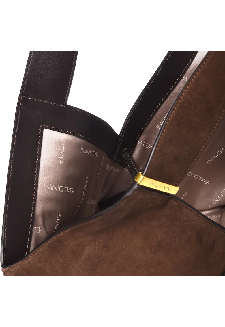 Geanta shopper din piele intoarsa, Maro, 30x48x15