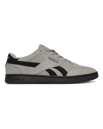 Adidasi barbati,  piele naturala, gri/negru