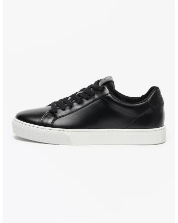 Pantofi sport low-cut Agar din piele, Negru