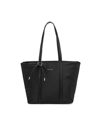 Geanta shopper cu logo Novara Plus, Negru