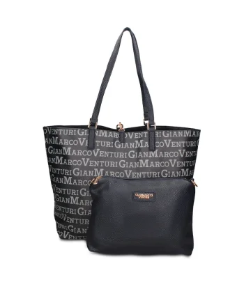 Geanta shopper de piele ecologica cu etui detasabil Valoria Chic, Albastru