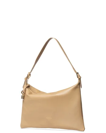 Geanta de piele cu bareta de umar Seraphina Ultra, Maro camel