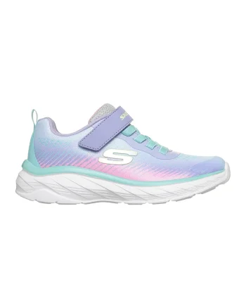 Pantofi sport textili cu banda velcro Boundless, Albastru pastel/Turcoaz/Roz