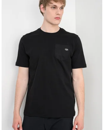 Tricou cu logo metalic Adjust, Negru/Argintiu