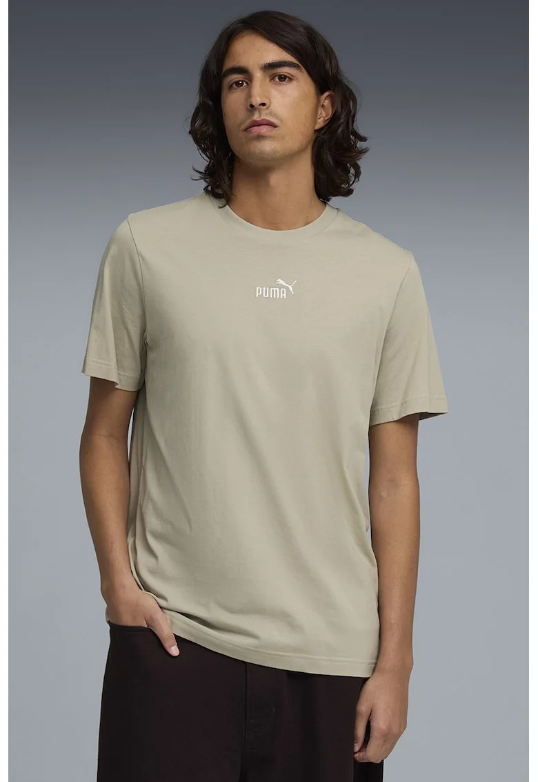 Tricou din bumbac cu detaliu logo Essentials, Bej/Maro nisip/Maro camel