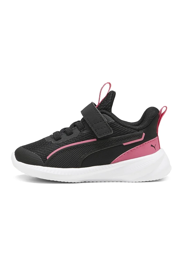 Pantofi sport Flyer 3 de plasa cu banda velcro, Negru/Roz pastel/Alb optic