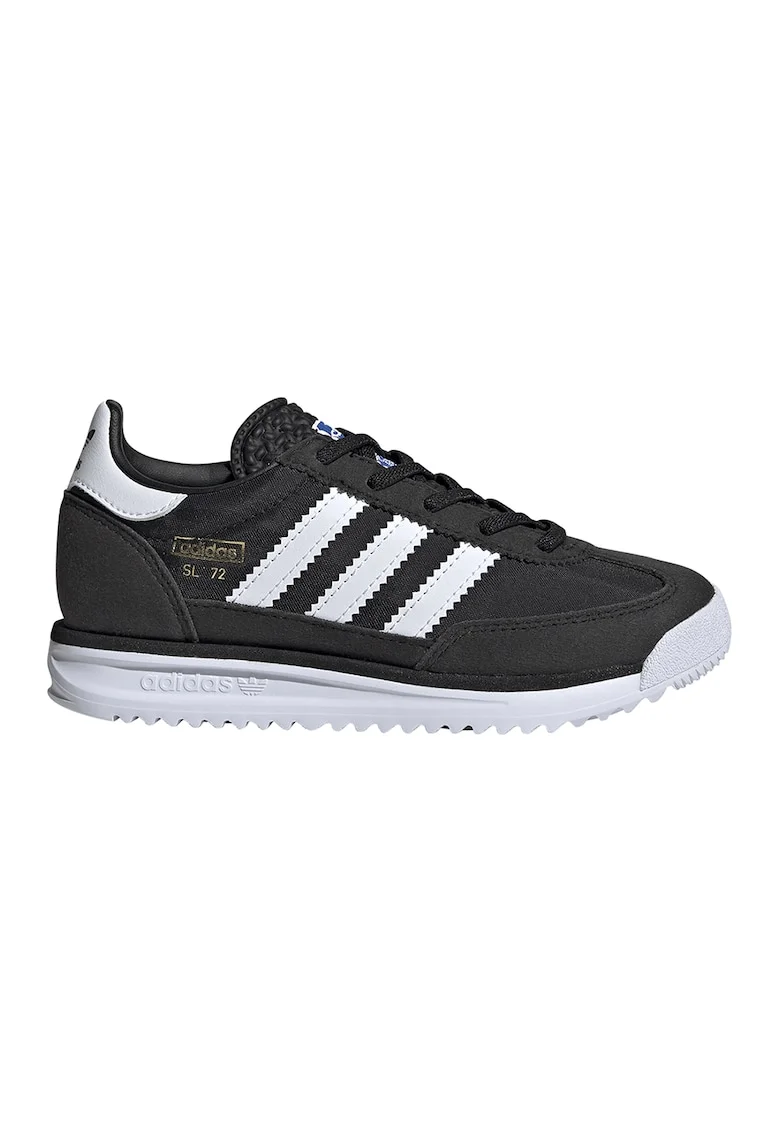 Pantofi sport SL 72 RS cu insertii din plasa, Alb/Negru