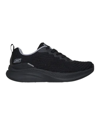 Pantofi sport din plasa tricotata Bobs Moda, Negru stins