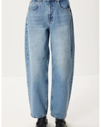 Blugi Happiness Istanbul High Waist Balloon Fit, Denim, Albastru