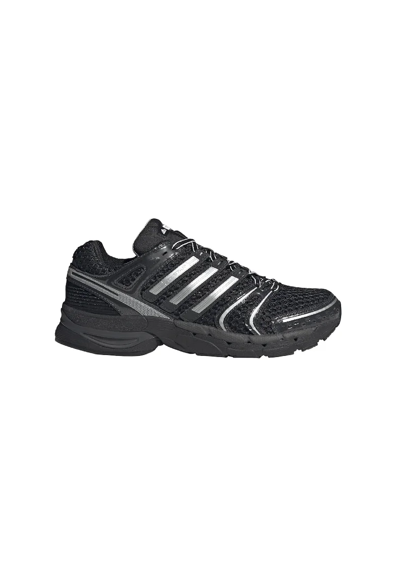adidas  Pantofi sport cu insertii din plasa Adistar Control 5, Negru/Argintiu