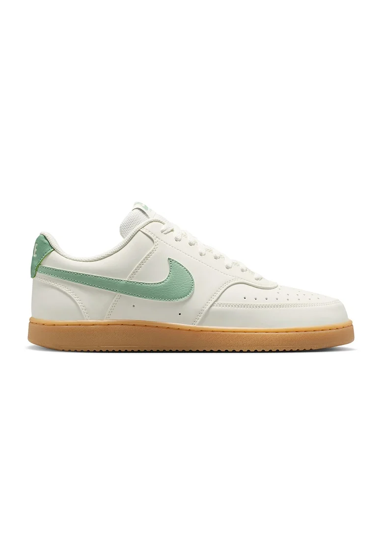 Pantofi sport Court Vision LO V2 din piele ecologica, Verde pal/Crem