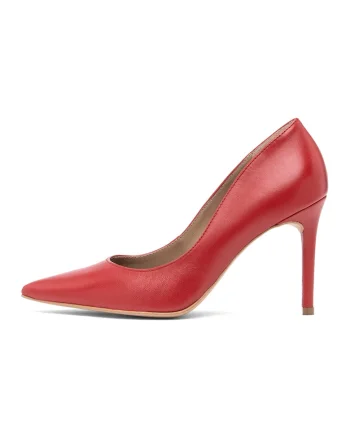 Pantofi stiletto de piele Linsey, Coral