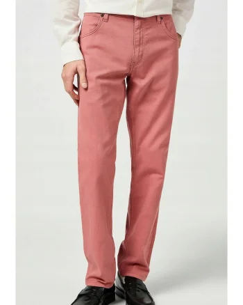 Pantaloni barbati,  Greensboro, regular fit, roz, bumbac,