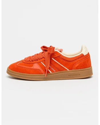 Pantofi sport Greenwich din piele intoarsa, Rosu
