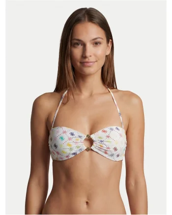 Top de bikini  82% poliamida, 18% elastan, Alb, Alb