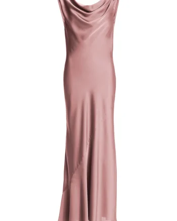 Rochie de seara dama,  fermoar, roz, Roz