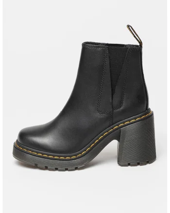 Botine Cheslea de piele Spence, Negru