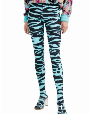 Colanti cu imprimeu zebra  x María Escoté