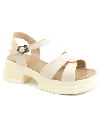 Sandale dama piele naturala 2567, Bej