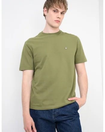 Tricou din bumbac organic, Kaki inchis