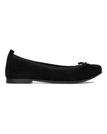 Balerini negri din piele naturală, Negru