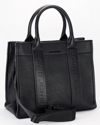 Geanta mare neagra David Jones Paris CM7724-1 16