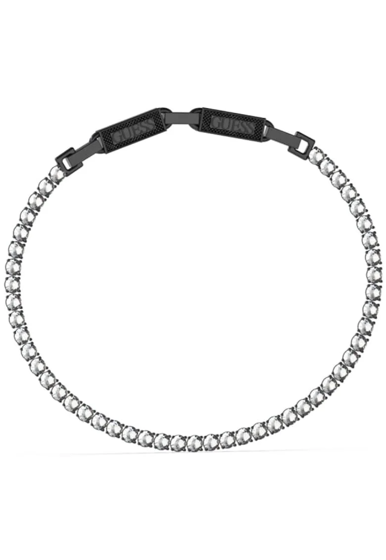 Bratara  Eternity tennis si cristale Negru, Negru/Argintiu