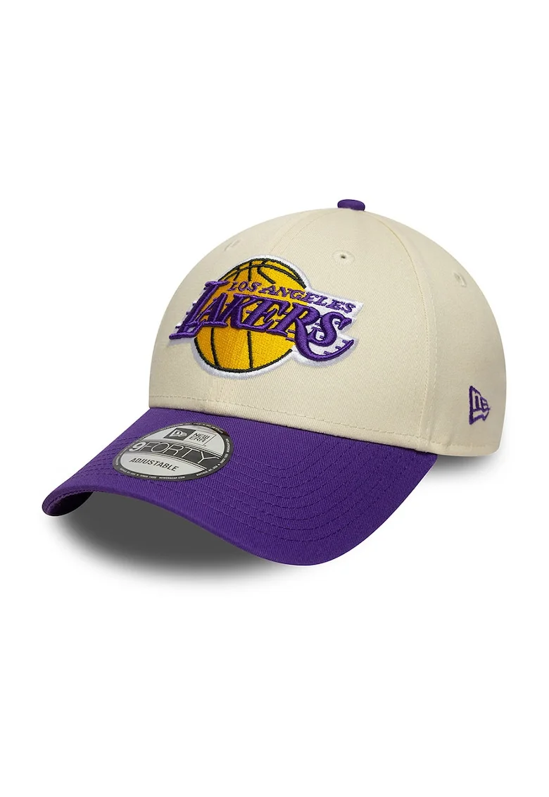 Sapca cu aspect colorblock 9FortyLA Lakers NBA, Violet/Bej deschis