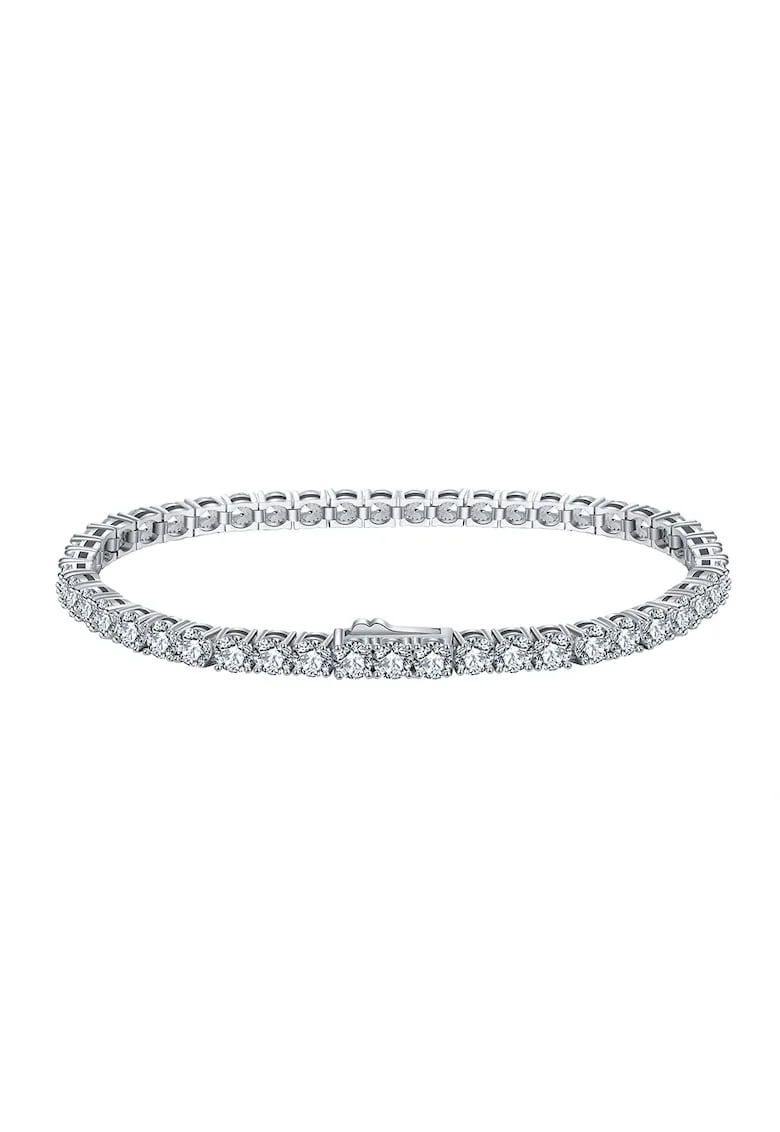 Bratara Tennis Argint 925, pentru femei,, Alb cristal