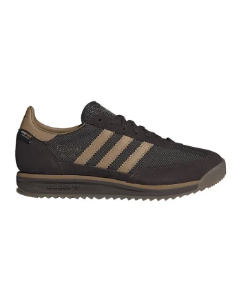 Pantofi sport din piele intoarsa si plasa SL 72, Maro/Crem