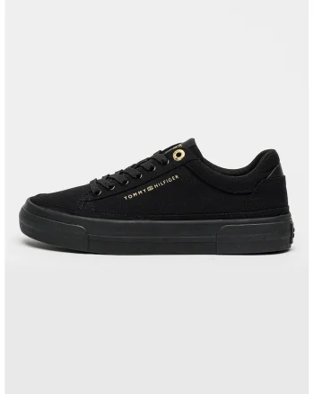 Pantofi sport low-cut din material textil, Auriu/Negru