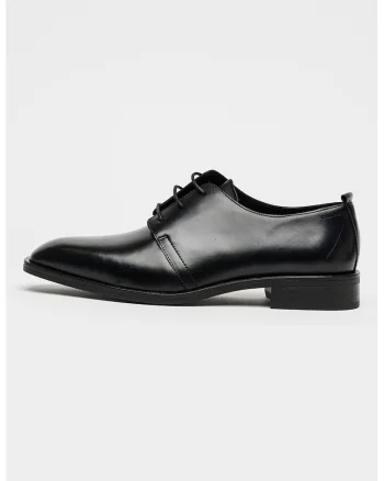 Pantofi derby de piele, Negru